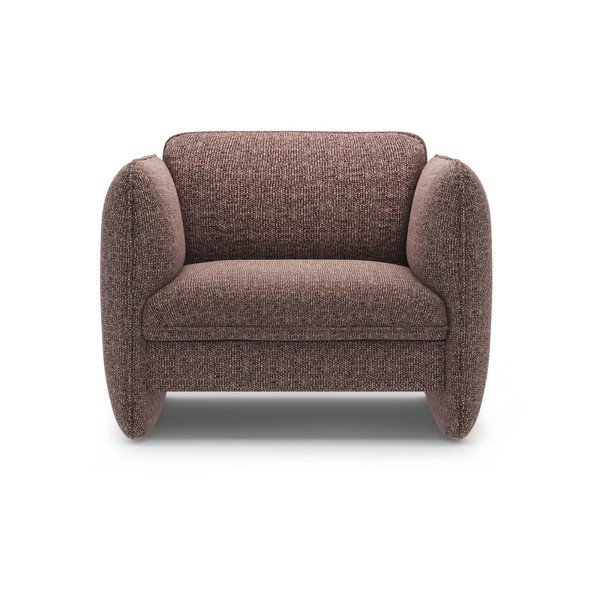 Smeđa fotelja od šenila Georgia – Micadoni -image-2