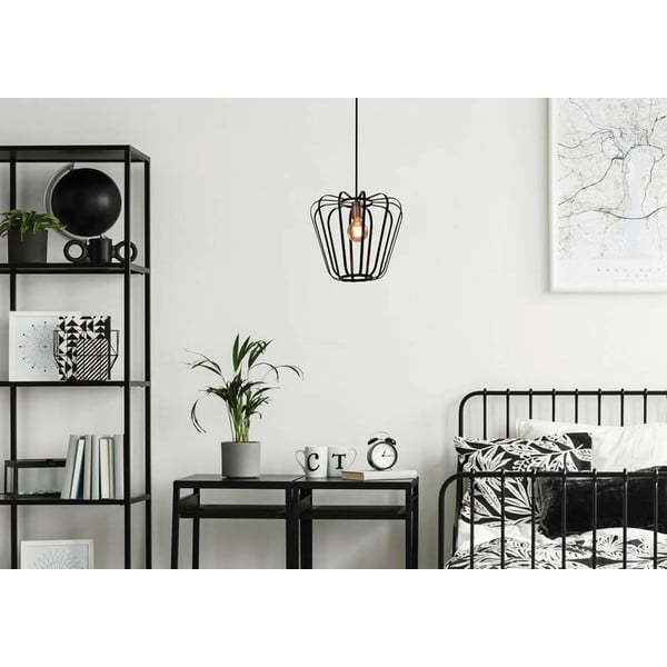 Crna metalna viseća lampa ø 35 cm Jonas - Candellux Lighting-image-1