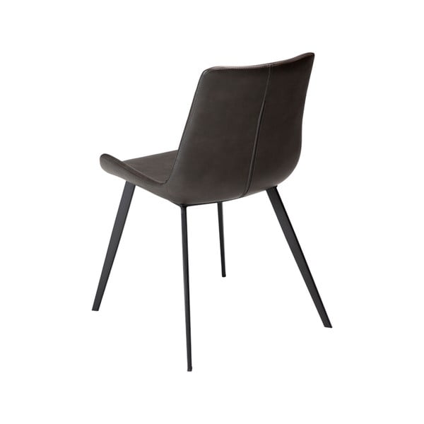 Siva trpezarijska stolica od imitacije kože DAN-FORM Denmark Hype-image-1