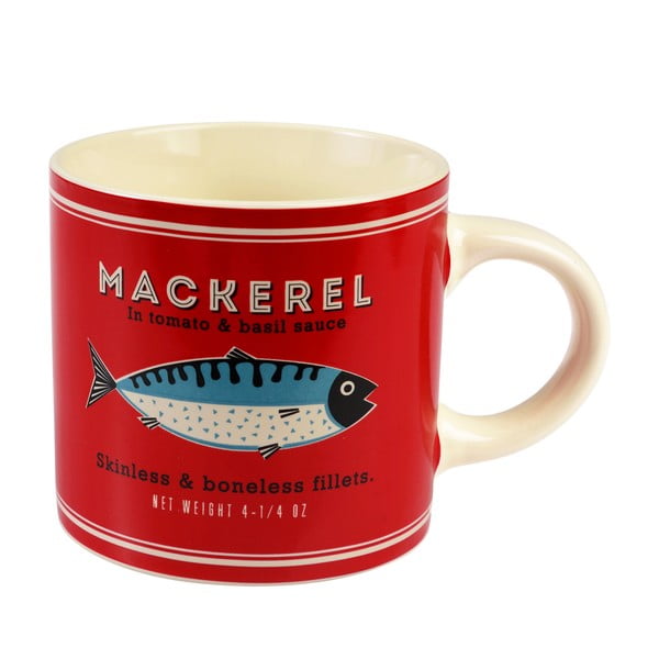 Crvena/krem keramička šalica 350 ml Fish – Rex London-image-2