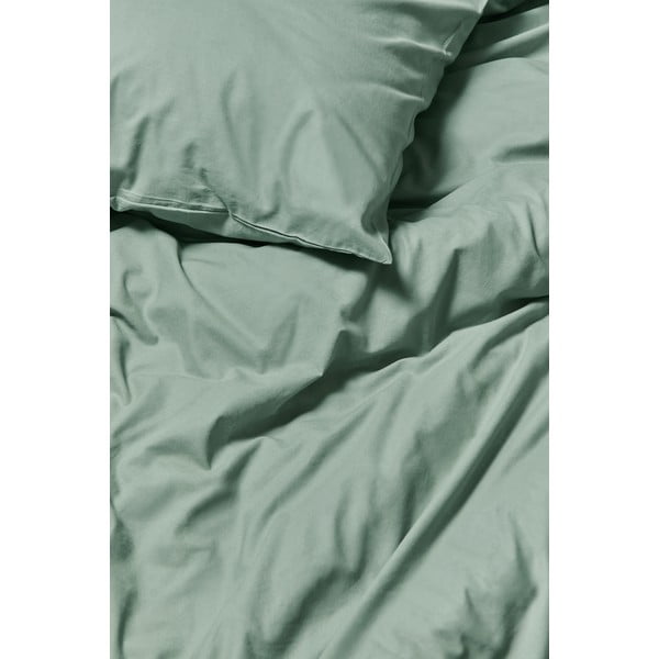 Mint zelena posteljina za krevet za jednu osobu od stonewashed pamuka Bonami Selection, 140 x 200 cm-image-1