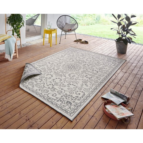 Sivo-krem vanjski tepih NORTHRUGS Leyte, 160 x 230 cm-image-3