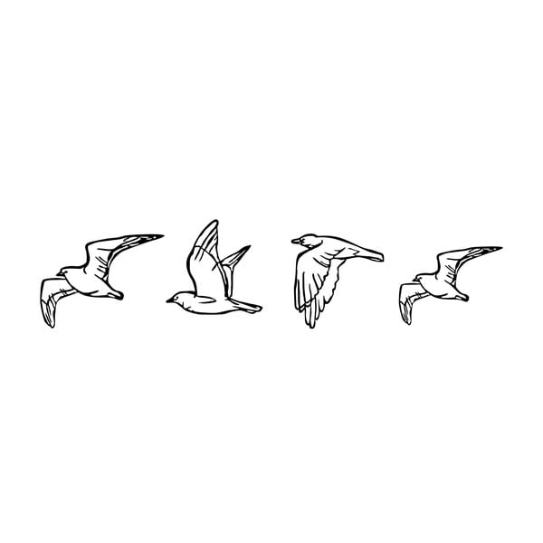 Metalni zidni ukrasi u setu 4 kom 100x24 cm Zevahir – Wallity