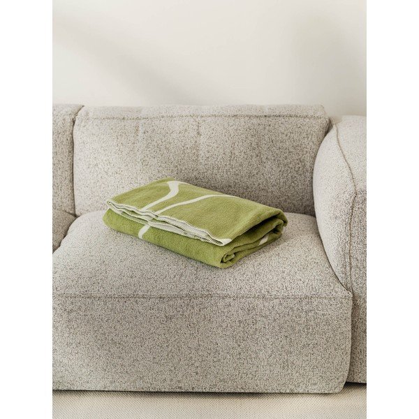 Zelena/krem deka 150x200 cm Felu – noo.ma-image-2