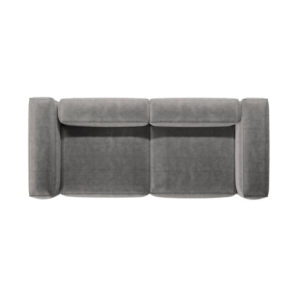 Svijetlo siva sofa od samta 264 cm Bergamo – Cosmopolitan Design-image-3