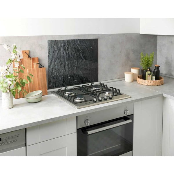Staklena zaštita za kuhinjski zid iza štednjaka Wenkoo Slate, 60 x 50 cm-image-1