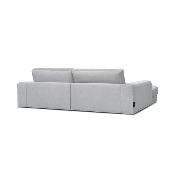 Svijetlo siva baršunasti kutna garnitura (s lijevim kutom/s ležaljkom) Sierra – Bobochic Paris-image-4