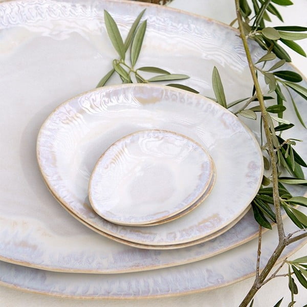 Pladanj za posluživanje od bijelog zemljanog posuđa Costa Nova Brisa-image-1