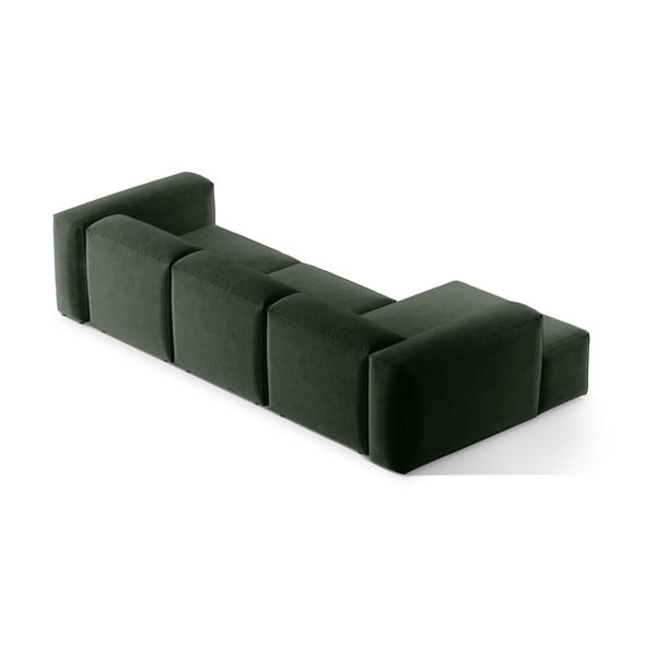 Zelena kutna garnitura (s lijevim kutom/s ležaljkom) Bergamo – Cosmopolitan Design-image-4