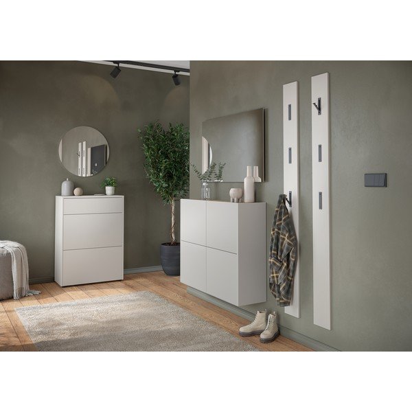 Krem ormarić u mat dekoru 70x99x34 cm Binetto – Germania-image-4