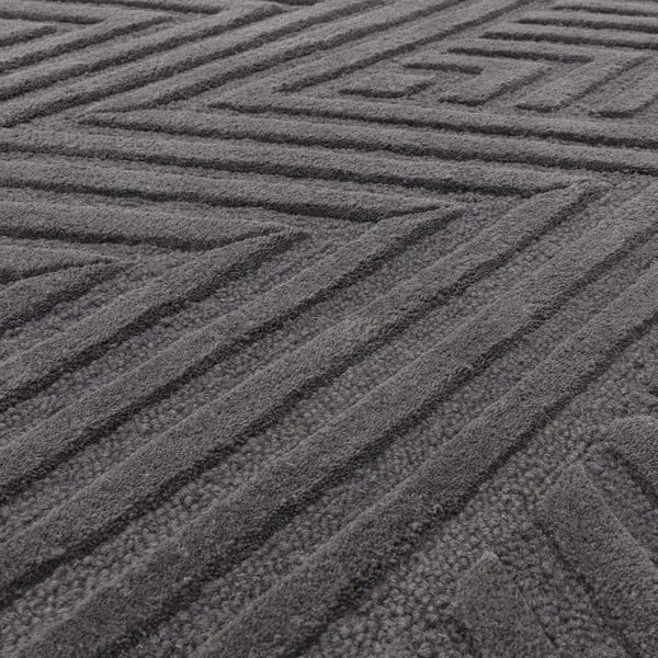 Antracitno sivi vuneni tepih 160x230 cm Hague – Asiatic Carpets-image-2