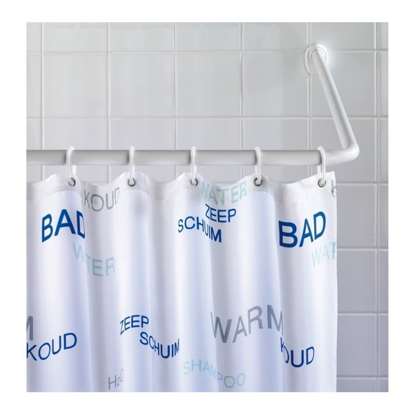 Bijela univerzalna kutna šipka za zavjesu za tuš ili kadu Wenko White, ø 2 cm-image-2