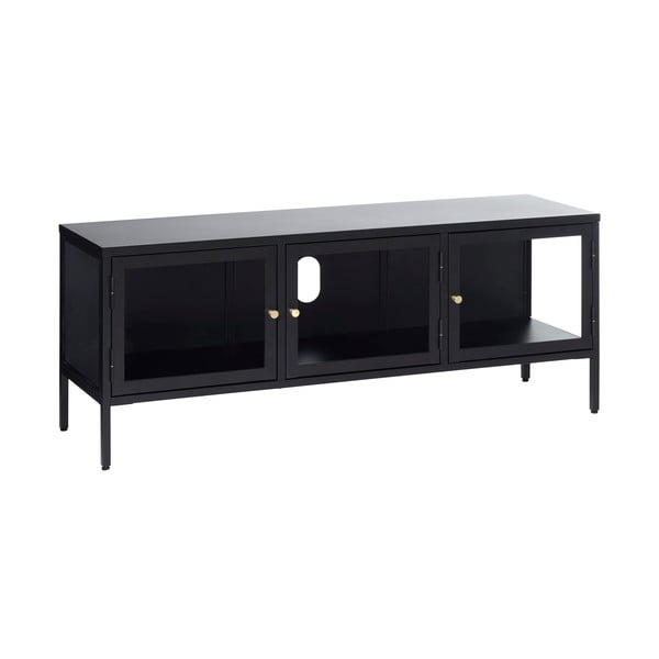 Crni metalni TV stol 132x52 cm Carmel - Unique Furniture-image-2