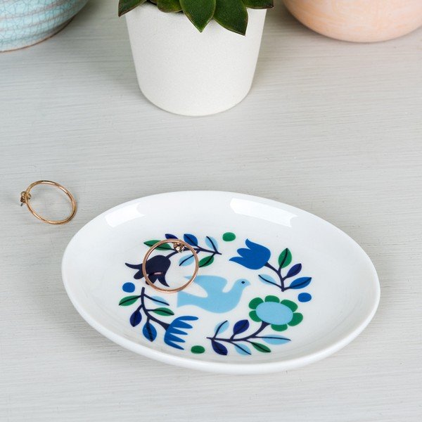 Rex London Folk Dove Blueberry poslužavnik za nakit, dužine 22 cm-image-1