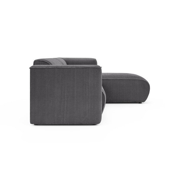 Tamno siva kutna garnitura od samta (s desnim kutom/s ležaljkom) Merid  – Ropez-image-3