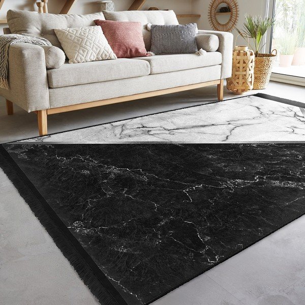 Bijelo-crni tepih 80x150 cm - Mila Home-image-3