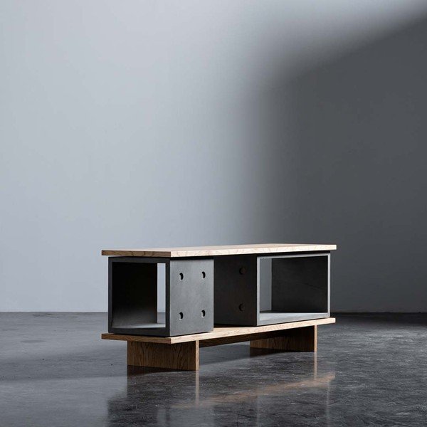 Betonska komoda Lyon Béton Dice, 155 x 58 cm-image-1