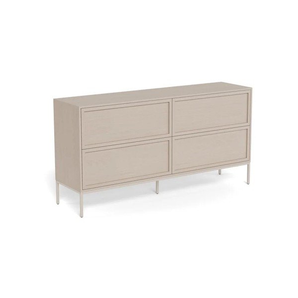 Siva komoda od melamina 157x80x40 cm Palmdale – Actona