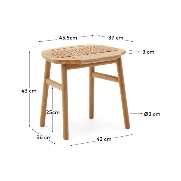 Stolac u prirodnoj boji Enit – Kave Home-image-4