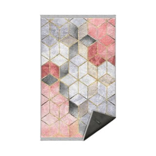 Ružičasto-sivi perivi tepih 80x140 cm – Mila Home
