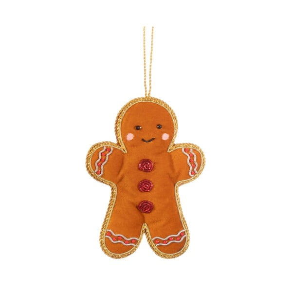 Tekstilni ukas za božićno drvce 10 cm Gingerbread – Sass & Belle