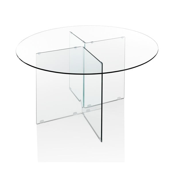 Stakleni okrugao blagovaonski stol ø 130 cm Kaya – Tomasucci-image-3