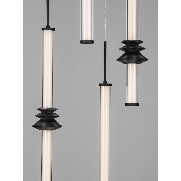 Mat crna LED viseća svjetiljka keramička s mogućnosti zatamnjivanja sa sjenilom od akrilnog stakla ø 35 cm Stalactite – Nova Luce-image-4