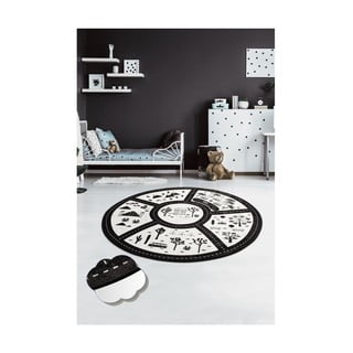 Dječji tepih Black City, ⌀ 140 cm