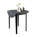 Crni sklopivi blagovaonski stol Støraa Trento Quer, ⌀ 92 cm
