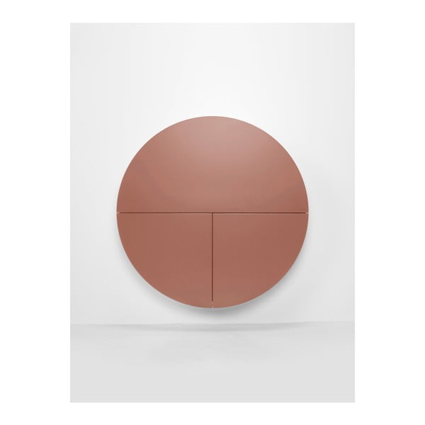 Ružičasto-bijeli zidni multifunkcionalni stol EMKO Pill