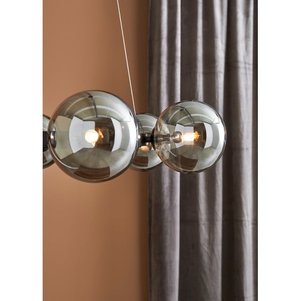 Viseća svjetiljka s crnom konstrukcijom Markslöjd Circle 6L-image-1