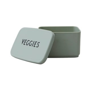 Svijetlozelena kutija za grickalice Design Letters Veggies, 8,2 x 6,8 cm