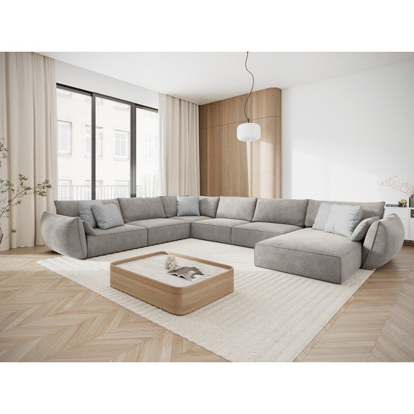 Svijetlo siva kutna garnitura (lijevi kut) Vanda - Mazzini Sofas-image-1
