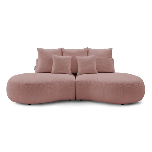 Roza sofa od bouclé tkanine 260 cm Saint-Germain – Bobochic Paris