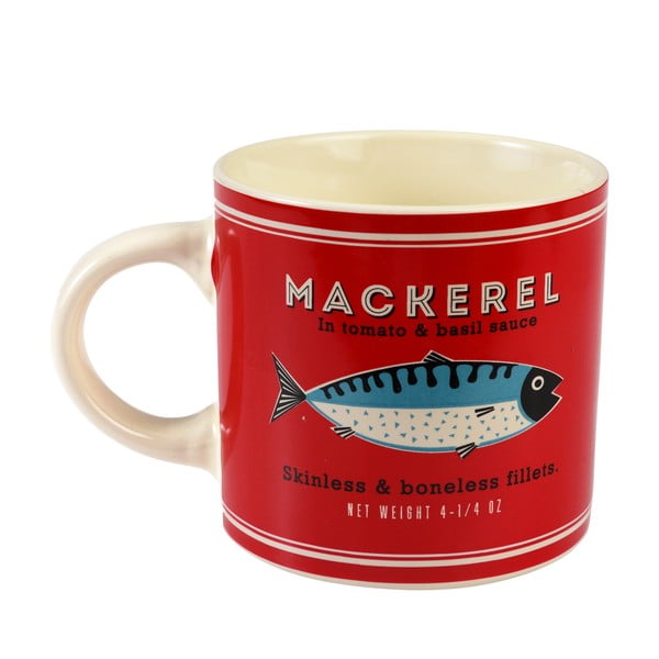 Crvena/krem keramička šalica 350 ml Fish – Rex London