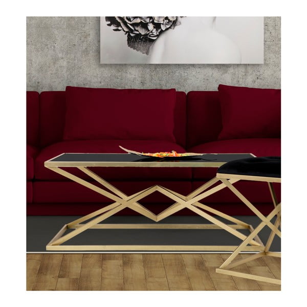 Konferencijski stol s crnom staklenom pločom Mauro Ferretti Piramida, 110 x 60 cm-image-3