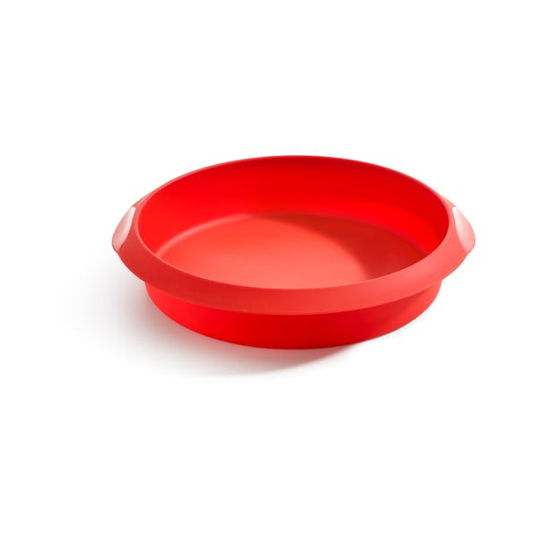 Crveni silikonski kalup za pečenje Lékué, ⌀ 24 cm