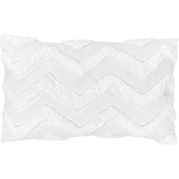 Bijela pamučna ukrasna jastučnica Westwing Collection Zack, 30 x 50 cm