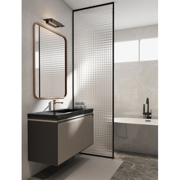 Mat crna LED zidna lampa aluminijska Livo – Nova Luce-image-1
