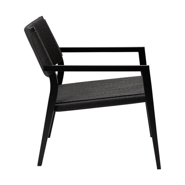 Crni naslonjač s prepletom trske Loop - DAN-FORM Denmark-image-3