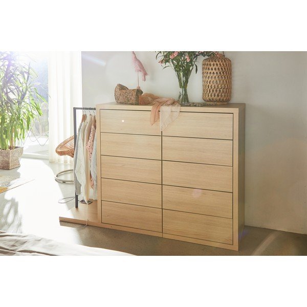 Niski ormar u dekoru hrasta 105x113 cm Hugo - TemaHome-image-1