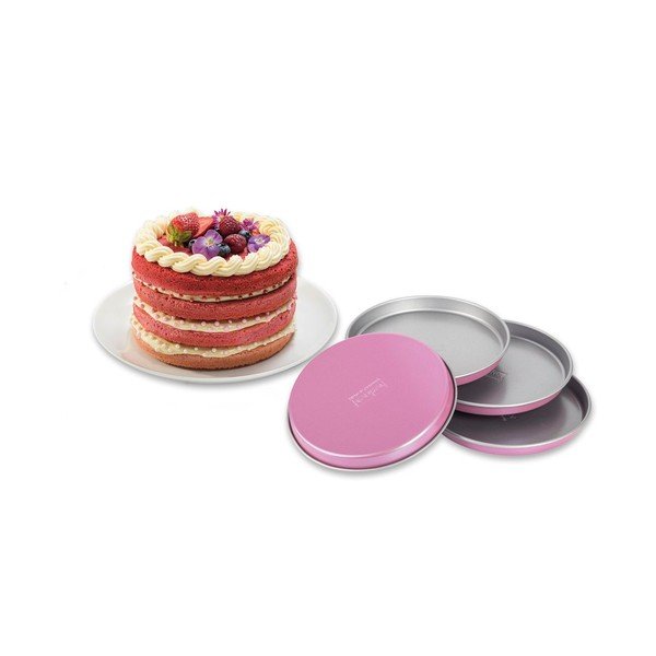 Set od 4 ružičasta kalupa za tortu Zenker Creative, ø 17 cm-image-1