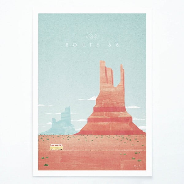 Poster Travelposter Route 66, A3