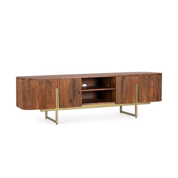 TV komoda od masivnog manga u prirodnoj boji 180x45x40 cm Vilas – Bizzotto
