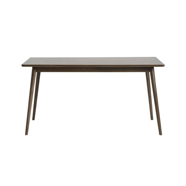 Smeđi proširiv blagovaonski stol s pločom stola u dekoru hrasta 150x90 cm Barrali – Unique Furniture