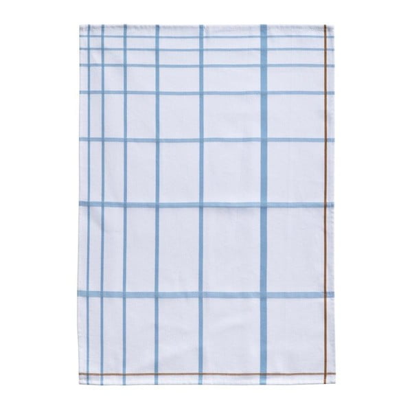 Bijelo-plavi pamučni kuhinjski ručnik Zone Garro, 50 x 70 cm