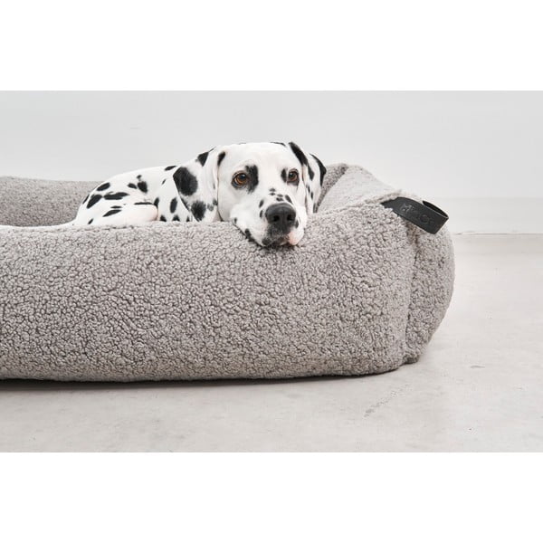 Sivi krevet za pse od boucle tkanine 55x70 cm Senso Pebble S – MiaCara-image-1