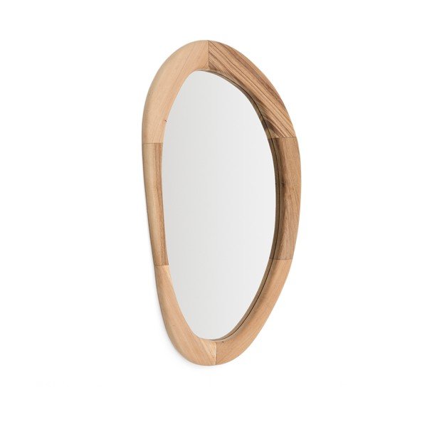 Zidno ogledalo s okvirom od masivnog drveta 60x107 cm Selem – Kave Home-image-3