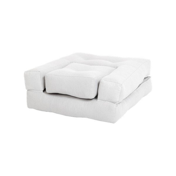 Dječja fotelja na razvlačenje s tabureom Karup Design Mini Cube Grey-image-3