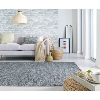 Tamno sivi ručno rađen tepih od mješavine vune 120x170 cm Minerals – Flair Rugs